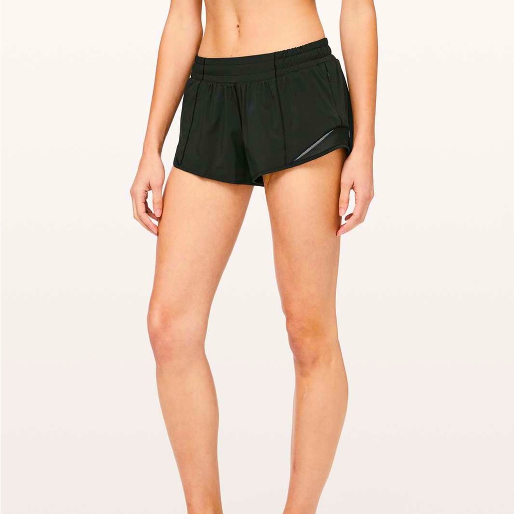lululemon hotly hot 2.5 black shorts